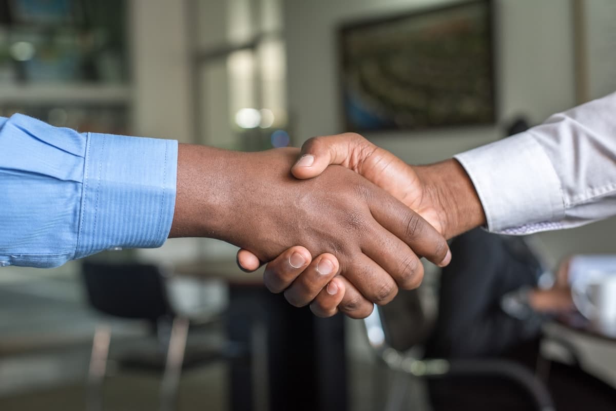 Vendor partnership handshake